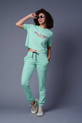 Go Devil With Flower Printed Full Size Co-ord Set for Women