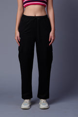 Plain Black Joggers for Women