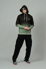 Go Devil Club Printed Black & Green Hoodie for Men