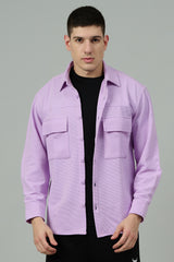 Plain Purple Full Sleeve Shirt for Men