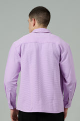 Plain Purple Full Sleeve Shirt for Men
