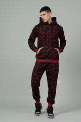 Go Devil All Over Print Red Black Cord Set for Men