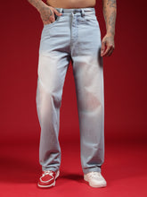 Go Devil Mens Baggy Fit Light Blue Jeans