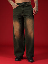 Go Devil Mens Black Washed Baggy Jeans