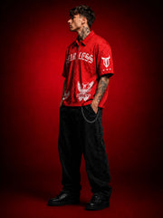 Go Devil Fearless 66 Graphic Oversized Premium Style Look Shirt For Men