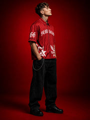 Go Devil Fearless 66 Graphic Oversized Premium Style Look Shirt For Men