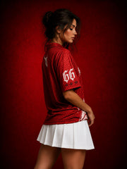 Go Devil Fearless 66 Graphic Oversized Premium Style Look Shirt For Women