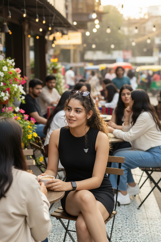 Go Devil Women's Black Bodycon Dress – Sleeveless Mini Dress