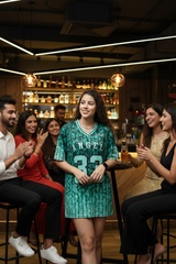 Go Devil ANGEL 33 Women's Cotton Mint Green Oversized Jersey Tee