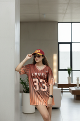 Go Devil ANGEL 33 Ombre Jersey Tee – Burnt Orange Sunset Edition