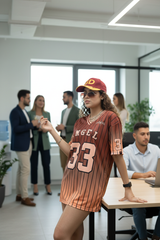 Go Devil ANGEL 33 Ombre Jersey Tee – Burnt Orange Sunset Edition