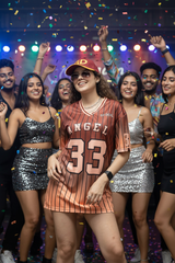 Go Devil ANGEL 33 Ombre Jersey Tee – Burnt Orange Sunset Edition