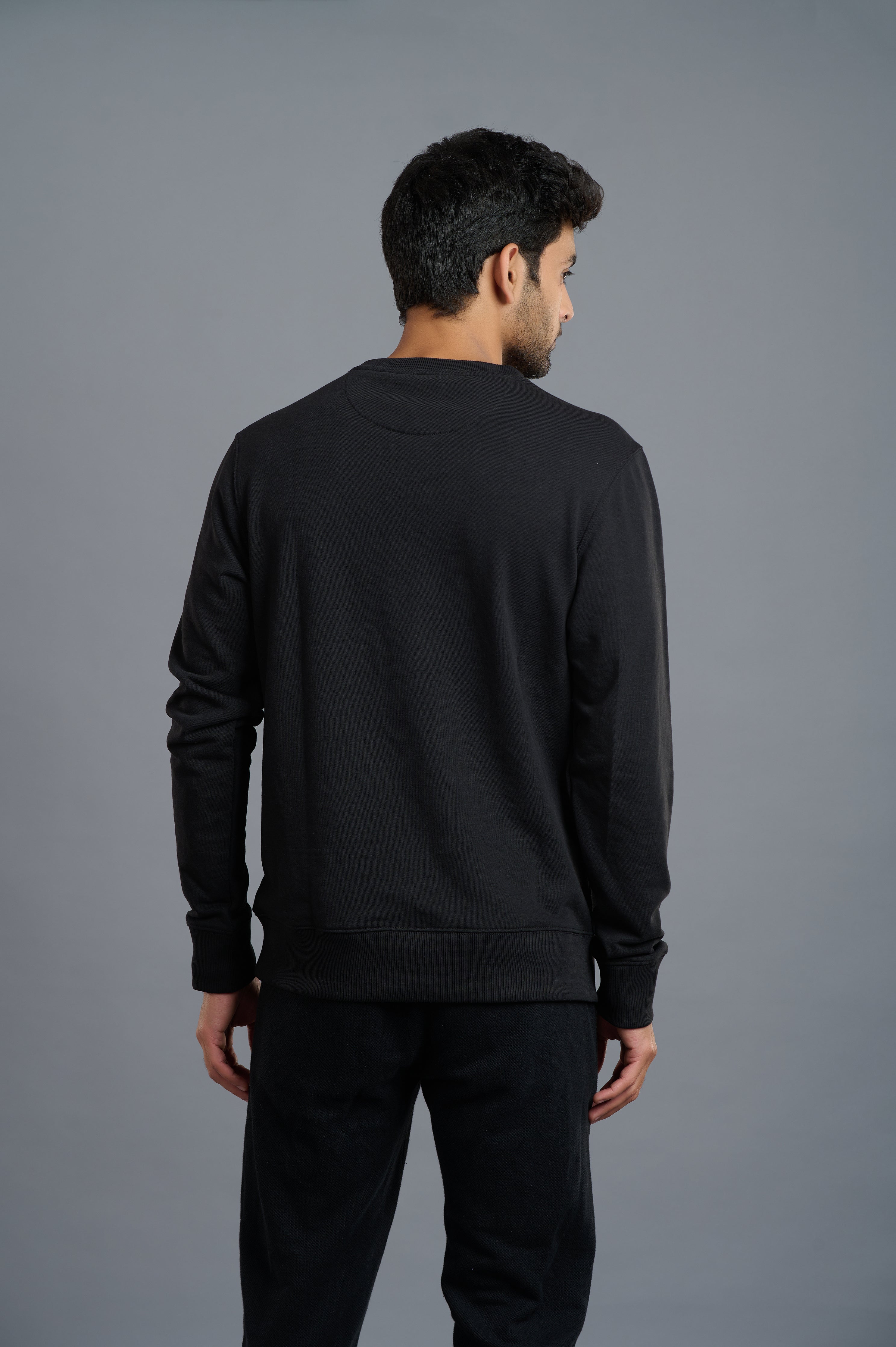 Good Villians Printed Black Sweatshirt for Men