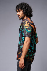 BAD Printed Black Shirt for Men - Go Devil