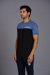 Black & Blue Color T-Shirt for Men - Go Devil