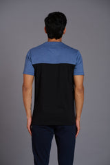 Black & Blue Color T-Shirt for Men - Go Devil