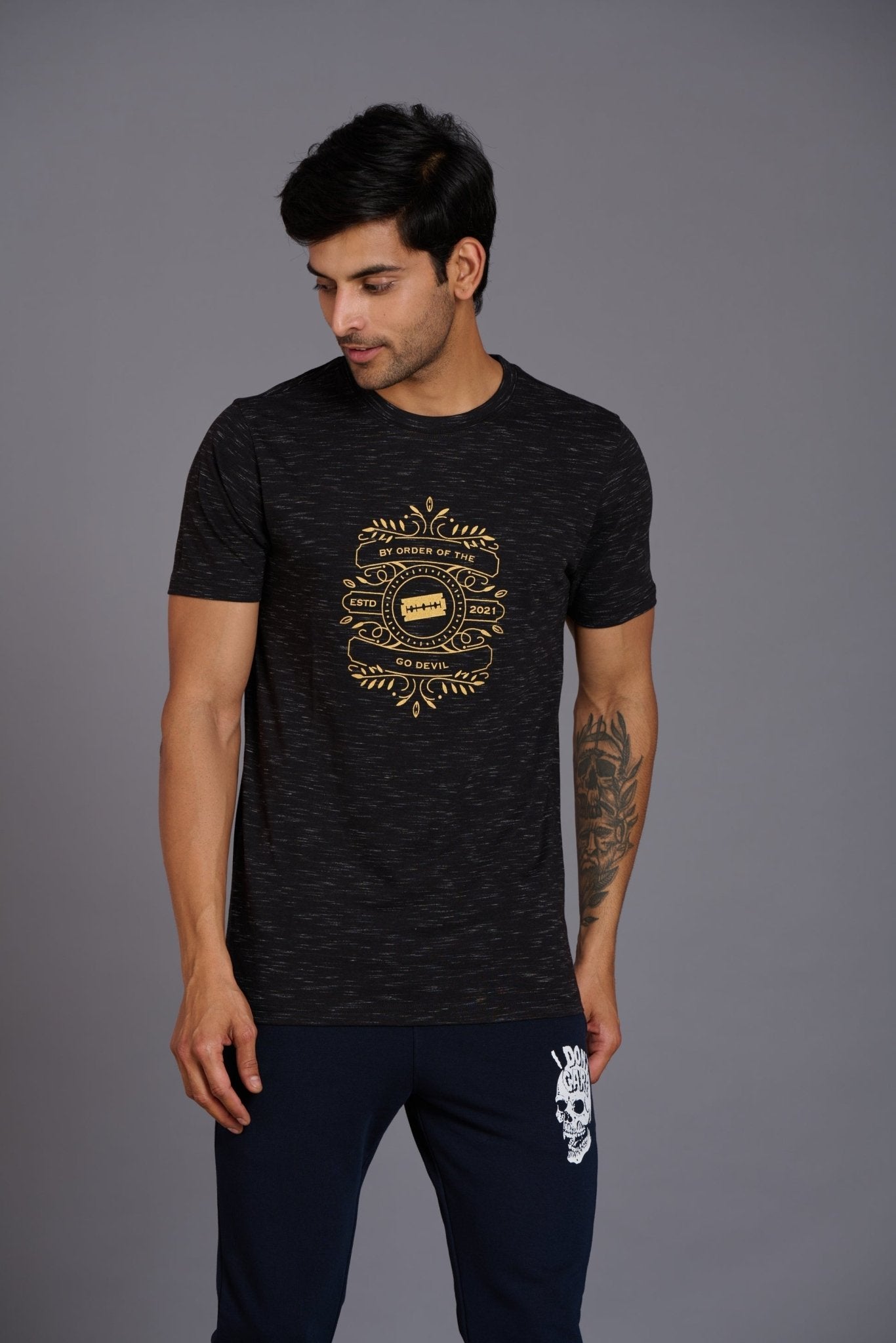 By Order Of The ESTD 2021 Black T-Shirt for Men - Go Devil