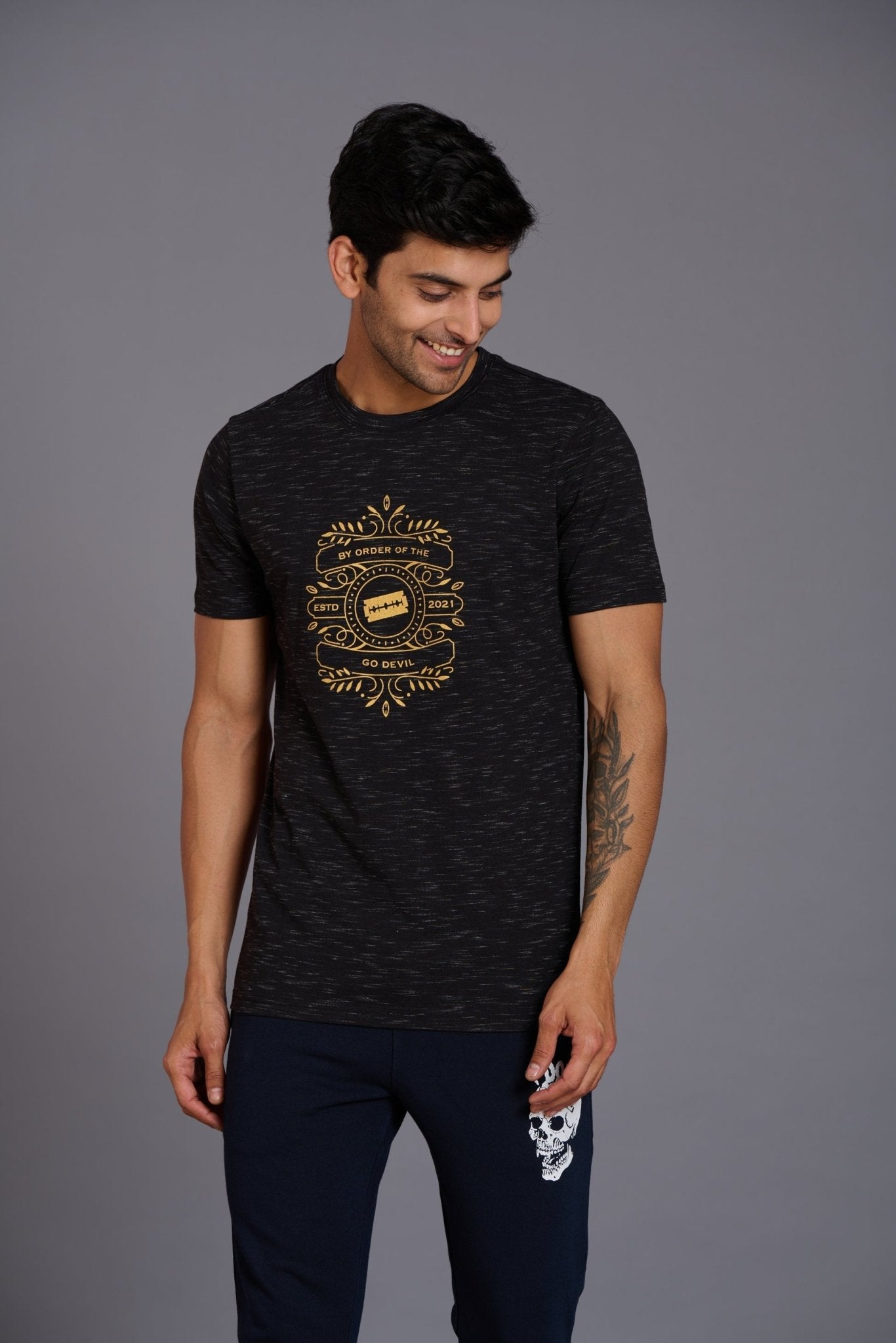 By Order Of The ESTD 2021 Black T-Shirt for Men - Go Devil