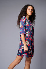 Colourful Skull Printed Premium Co-ord Set for Women - Go Devil