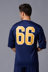 Devil 66 Printed Navy Polyester Jersy for Men - Go Devil
