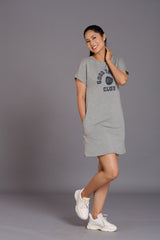 Devil Club Grey summer Dress for Women - Go Devil