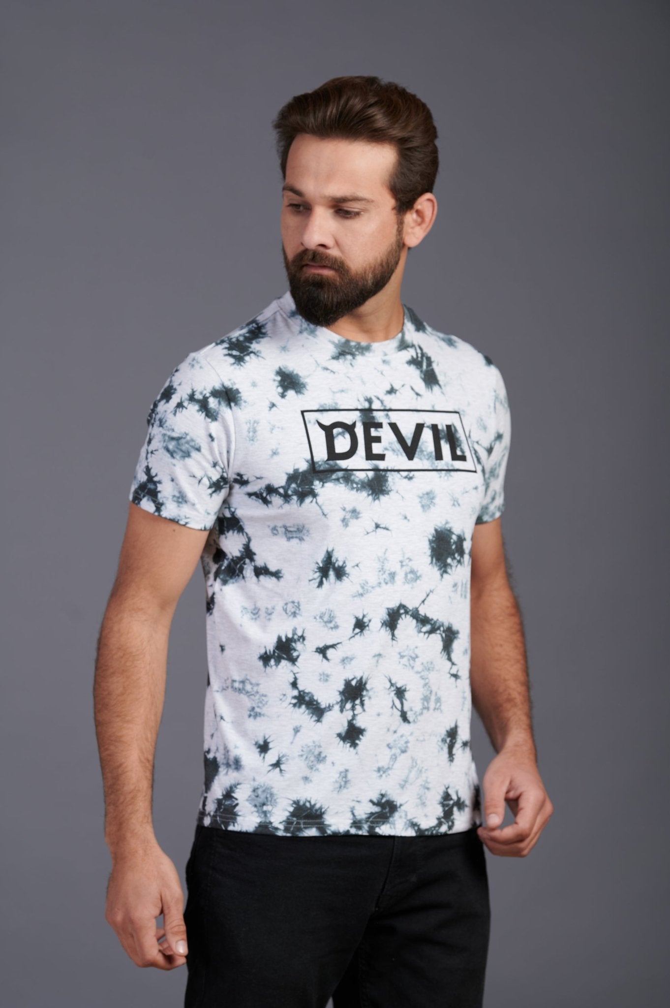 Devil Printed T-Shirt for Men - Go Devil