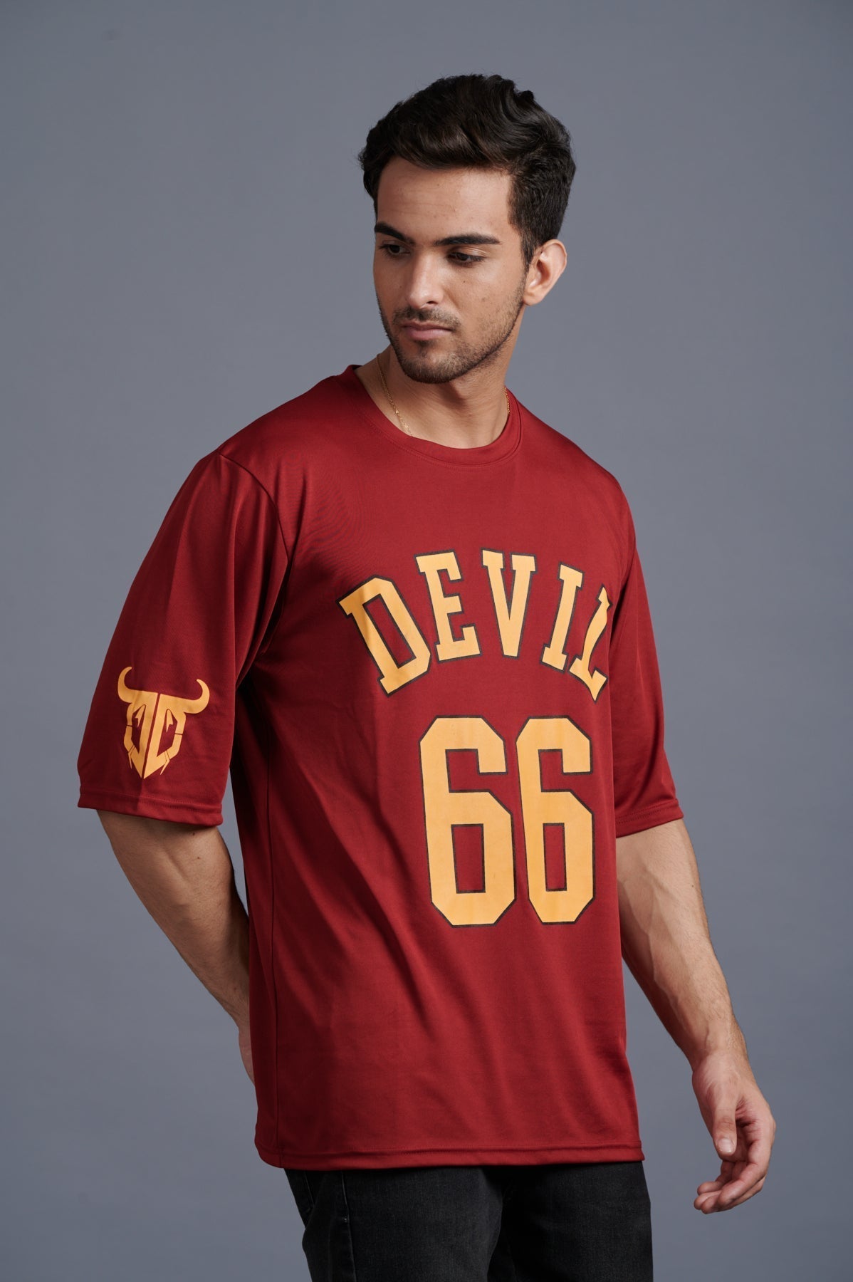 Devil Signature Jersy 66 Printed Royal & Yellow for Men - Go Devil XL