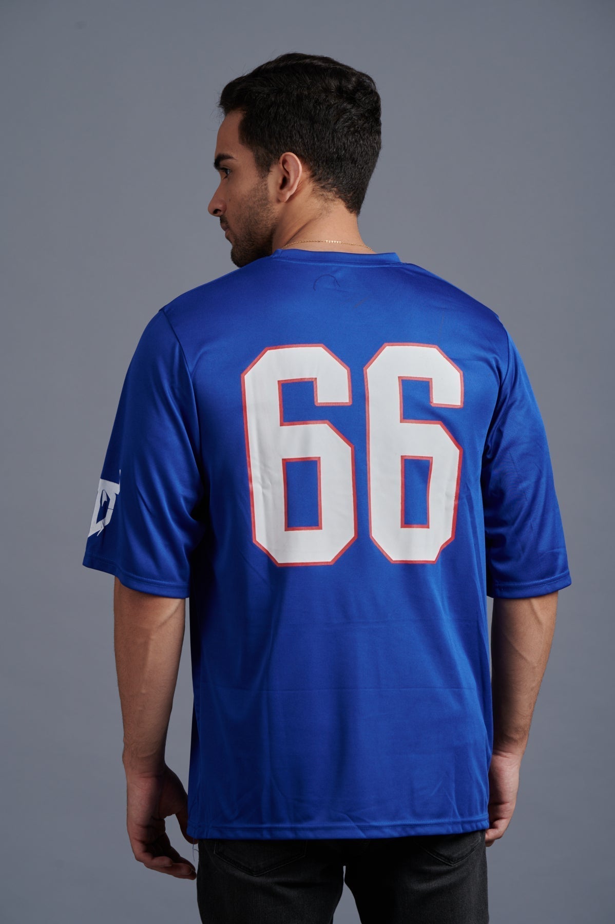 Devil Signature Jersy 66 Printed Royal & White for Men - Go Devil