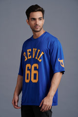 Devil Signature Jersy 66 Printed Royal & Yellow for Men - Go Devil