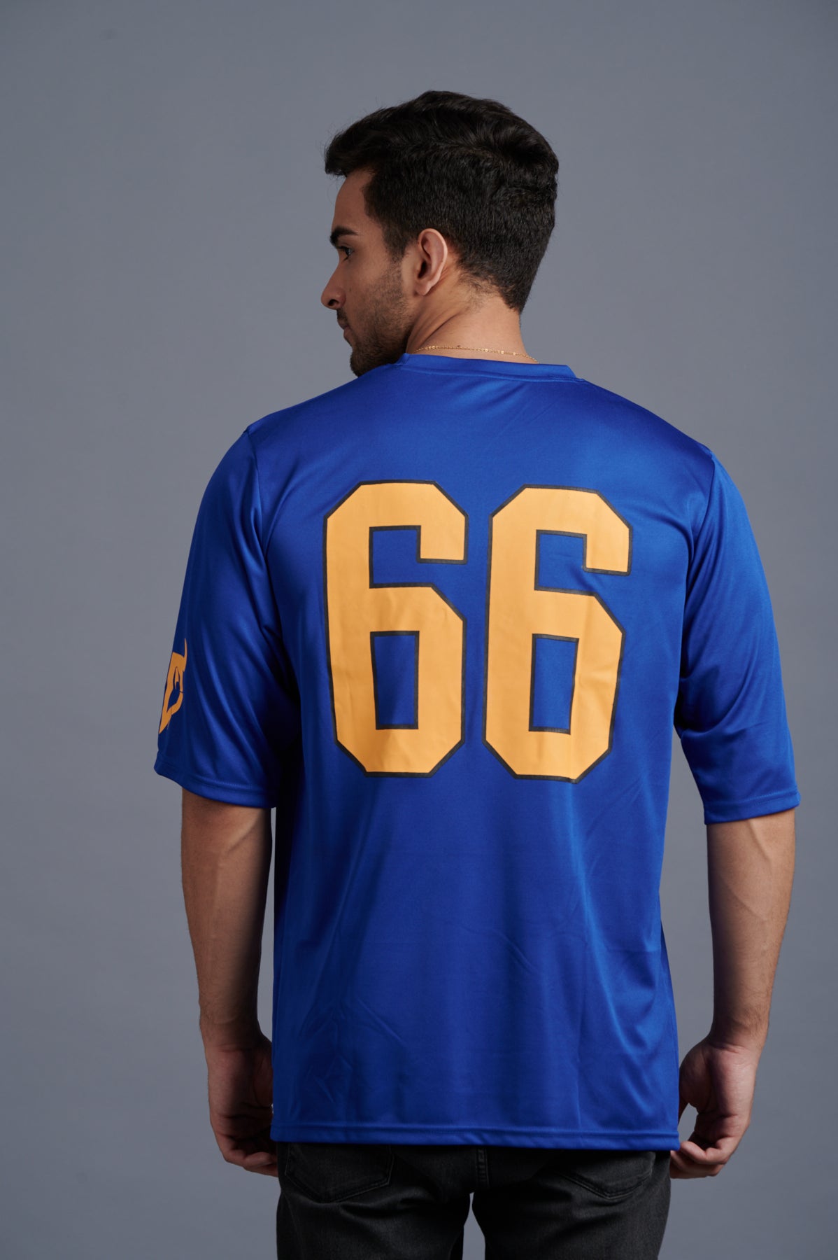 Devil Signature Jersy 66 Printed Royal & Yellow for Men - Go Devil