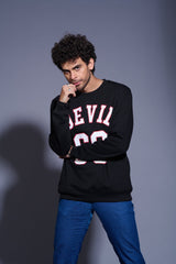Devil66 Black Sweatshirt for Men - Go Devil