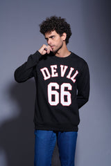 Devil66 Black Sweatshirt for Men - Go Devil
