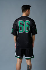 Go Devil 66 (in Green) Printed Black Polyester Co-ord Set for Men - Go Devil