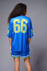 Go Devil 66 Printed Premium Blue Co-ord Set for Women - Go Devil