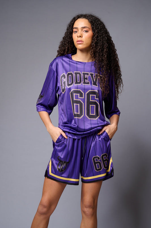 Go Devil Logo Printed in Black Co-ord Set for Women - Go Devil