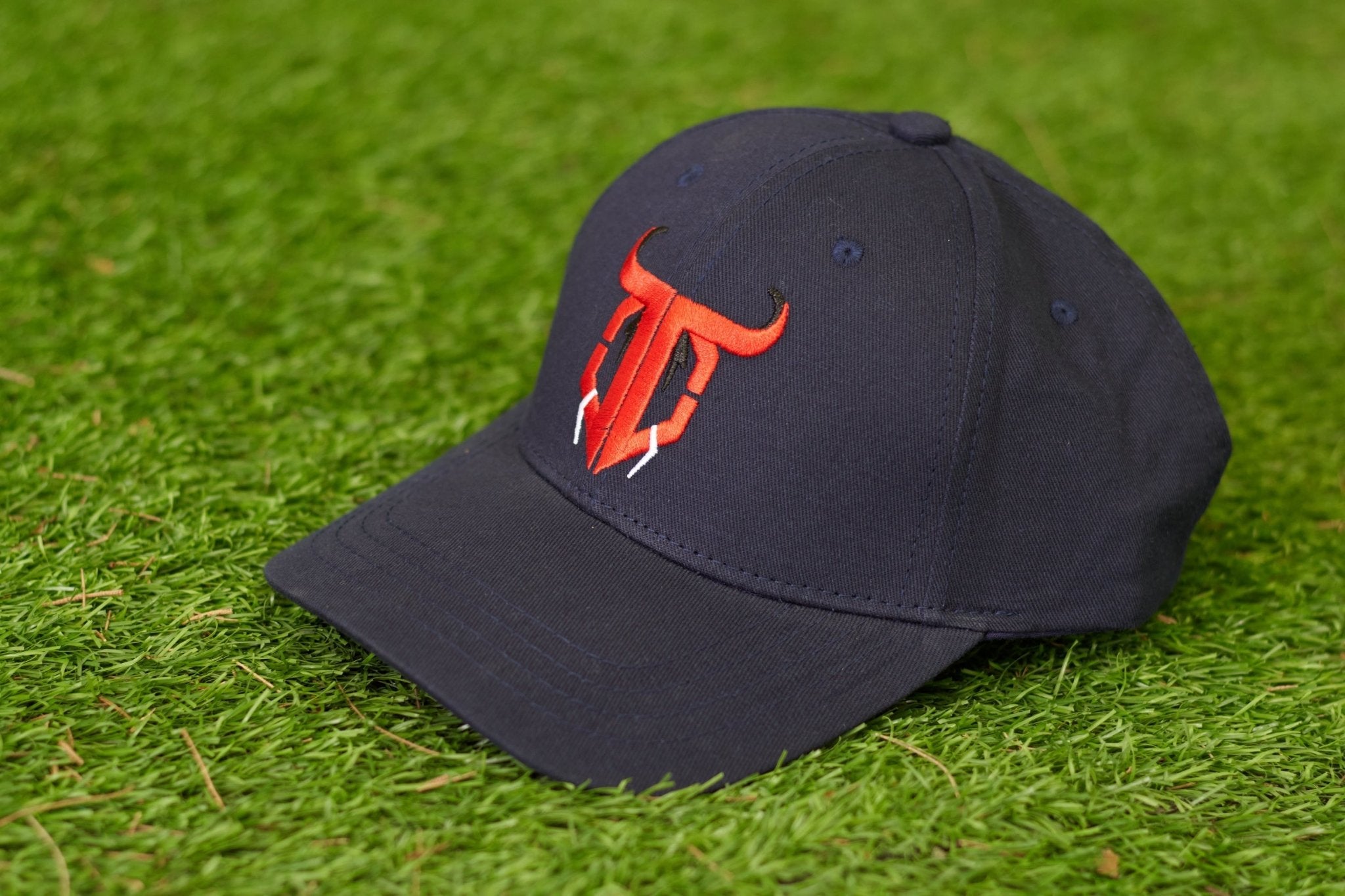 Go Devil Logo Printed Navy Blue Cap - Go Devil