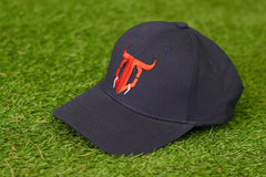 Go Devil Logo Printed Navy Blue Cap - Go Devil