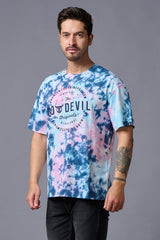 Go Devil Originals (in Stamp) Printed Tye die Oversized T-Shirt for Men - Go Devil
