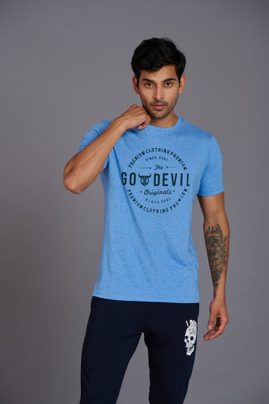 Go Devils Originals Sky Blue T-Shirt for Men - Go Devil
