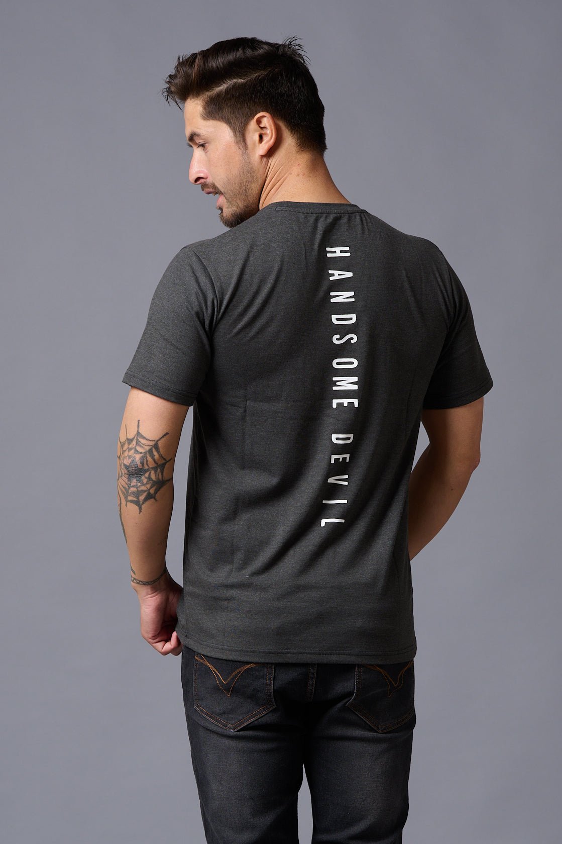 Handsome Devil Printed Oversized T-Shirt for Men - Go Devil