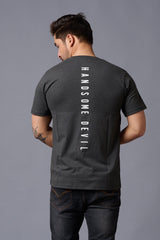 Handsome Devil Printed Oversized T-Shirt for Men - Go Devil