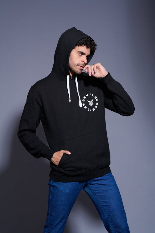 I'm Funking Dope Printed Black Hoodie for Men - Go Devil