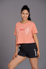 Nude Angelic Oversized T-Shirt for Women - Go Devil
