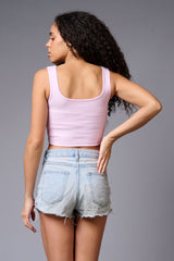 Pink Crop Top Crop Top for Women - Go Devil