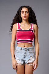 Red Crop Top Crop Top for Women - Go Devil