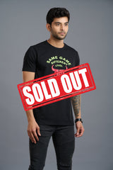 Same Game with Different Level Printed Black T-shirt - Go Devil