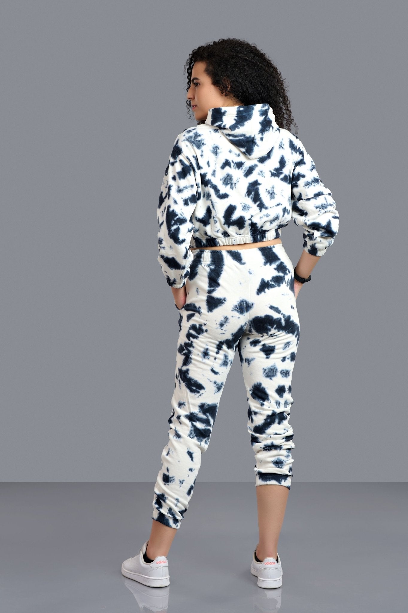 Satan In High Heels Printed Black & White Co-ord Set for Women - Go Devil