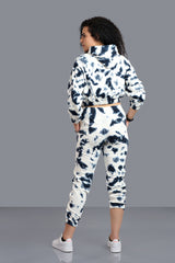 Satan In High Heels Printed Black & White Co-ord Set for Women - Go Devil