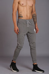 Skull Printed Grey Joggers for Men - Go Devil