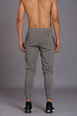 Skull Printed Grey Joggers for Men - Go Devil
